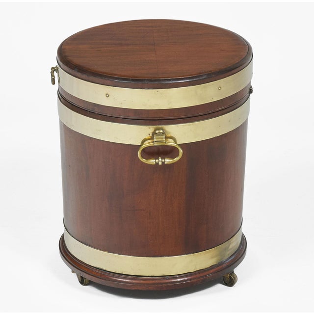 Traditional Early 19th Century Regency Mahogany Wine Cooler For Sale - Image 3 of 10