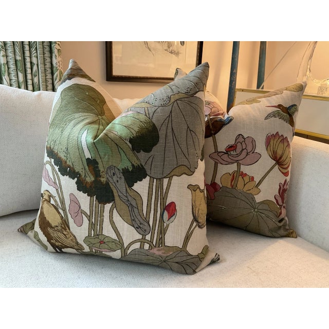 From inimitable design house, GP and J Baker comes a pair of pillows in one of their most iconic prints. “Nympheus” is a...