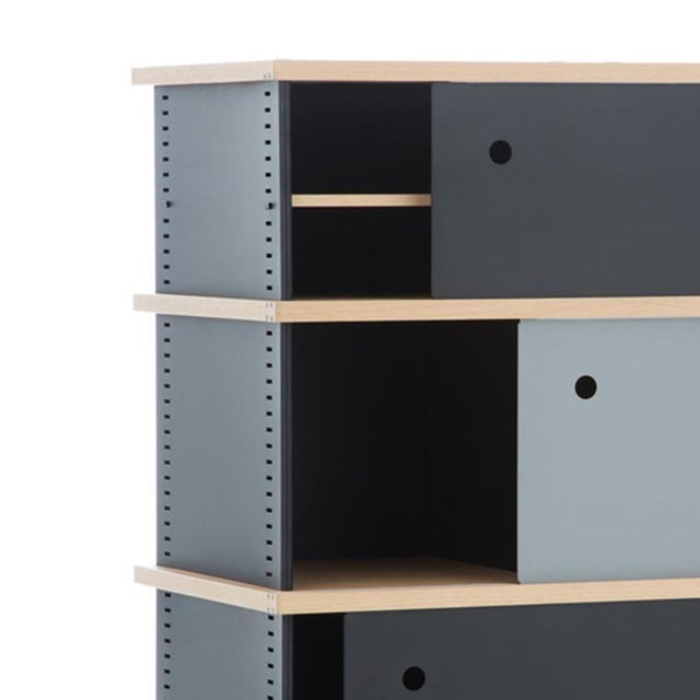 Cassina Nuage Shelving Unit in Wood and Aluminium by Charlotte Perriand for Cassina For Sale - Image 4 of 7