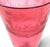 Italian Antique Austrian Cranberry Glass Engraved Glass Toasting Goblet For Sale - Image 3 of 3