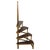 English English Brass and Leather Library Steps For Sale - Image 3 of 8