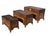 Elegant vintage nesting set of three Chinese camphor wood storage chests, crafted in richly grained camphor wood known for...