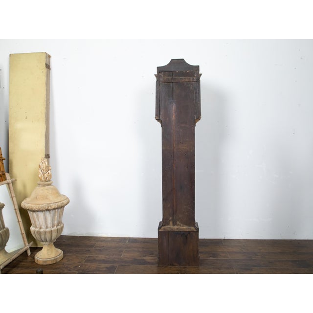 Wood English 18th Century Chinoiserie James Hewitt of Sunderland Tall Case Clock For Sale - Image 7 of 12