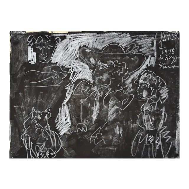 Gian Paolo Berto, Homage To Picasso, Mixed Media, 1975 For Sale