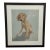 Framed Vizsla Pointer Puppy Dog Pastel Drawing by Pam Baldwin For Sale