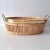 Oval Serving Basket in Rattan and Brass, 1970s For Sale - Image 13 of 13