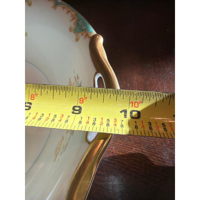 1930s Vintage 1930s Noritake Tiffany Pattern Porcelain Serving Bowl For Sale - Image 5 of 7
