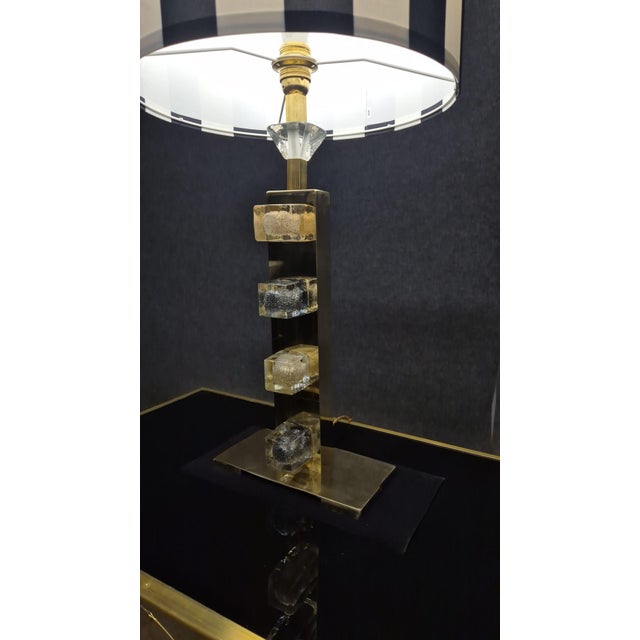 Brass and Murano Glass Table Lamp from Justfurnituress SRL For Sale - Image 6 of 18