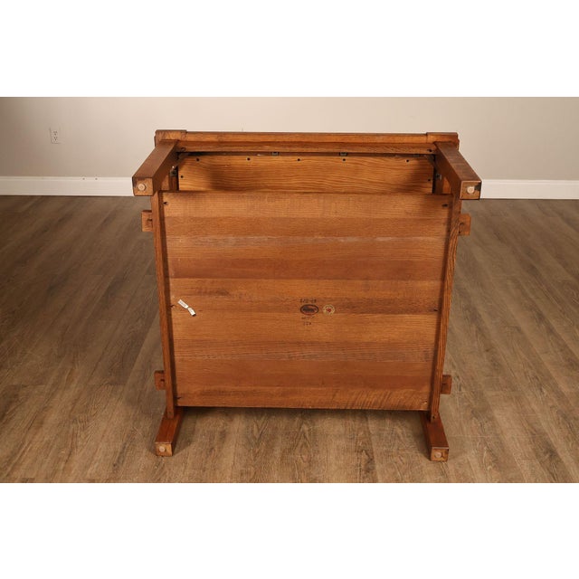 Stickley Mission Collection Oak Tile Top Coffee Table For Sale - Image 14 of 18