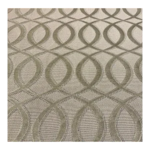 Caracole Silver Cut Velvet Ogee Multipurpose Designer Fabric - 6.5 Yards
