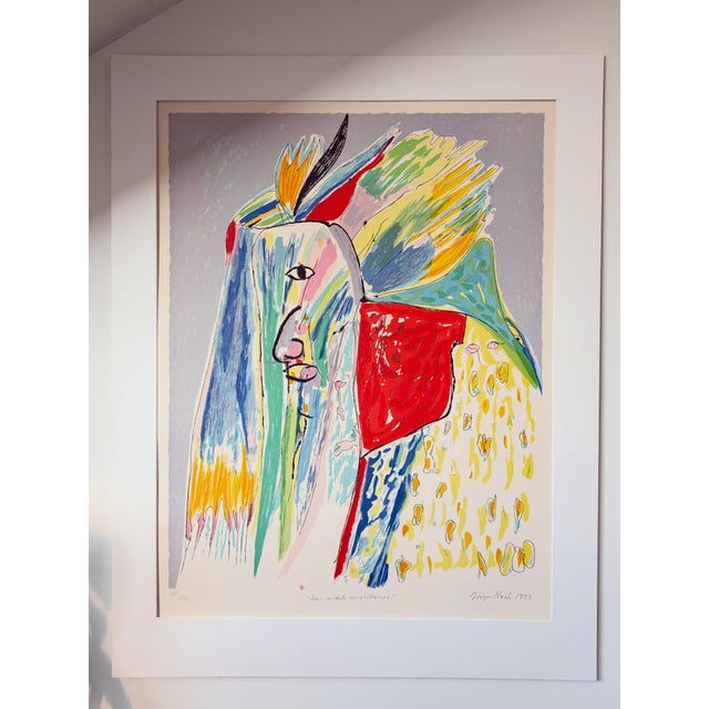Jørgen Nash, the Last of the Mohicans, 1993, Lithograph For Sale - Image 4 of 4