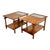 Mid-Century Lane Monte Carlo Walnut & Tile Inlay End Tables - a Pair For Sale