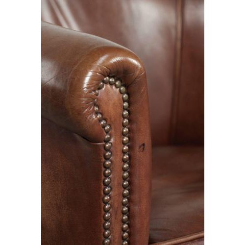 Club Chair in Cowhide Leather For Sale - Image 11 of 13