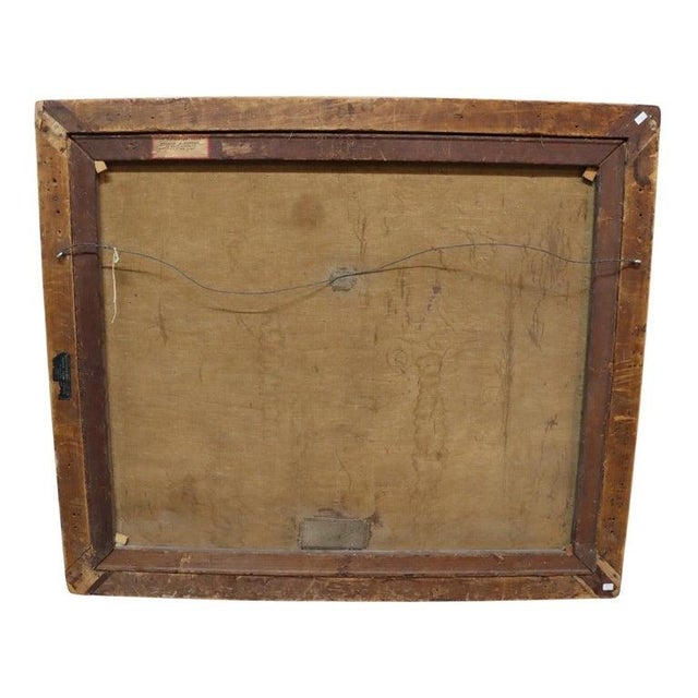 Arts & Crafts Newcomb Macklin Giltwood Frame With Landscape Painting C1920 For Sale - Image 10 of 13