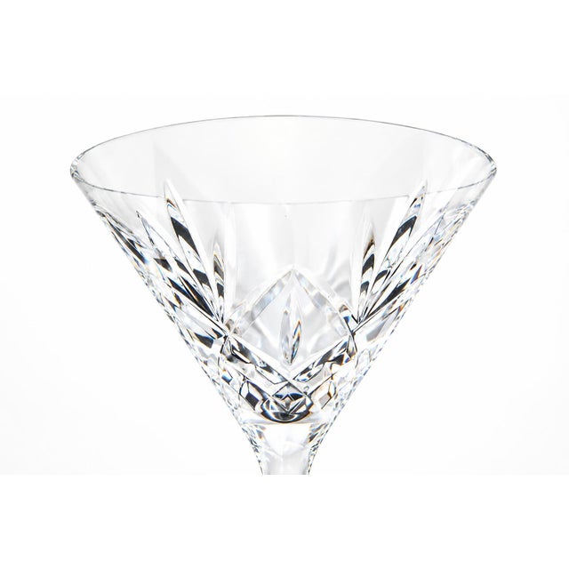 Waterford Crystal Waterford Crystal Huntley Martini Glass Smooth Stem 6 7/8" Pair For Sale - Image 4 of 10