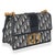 Contemporary Navy Oblique Jacquard 30 Montaigne Chain Bag For Sale - Image 3 of 8
