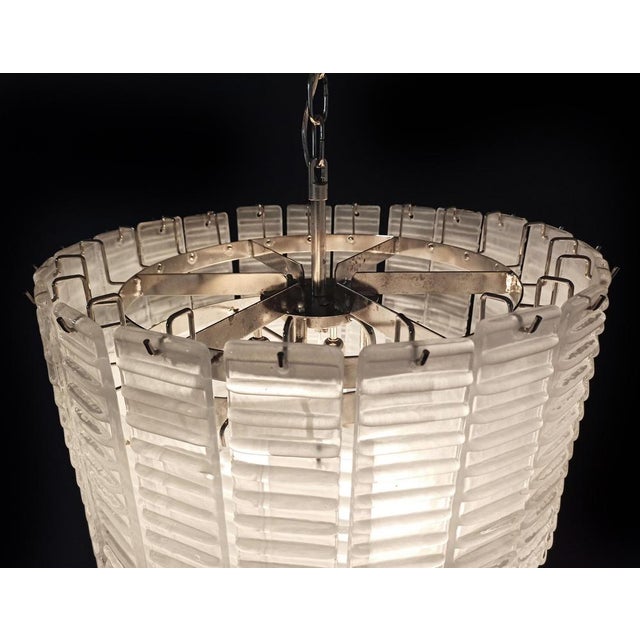 Metal Large Murano Glass Chandeliers, Set of 2 For Sale - Image 7 of 18