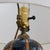 Late 20th Century Italian Patterned Ceramic Table Lamp with Shade, 1990s For Sale - Image 5 of 7