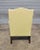 Mid 20th Century Mid 20th Century Queen Anne Style Mahogany Wing Chair Yellow Check Fabric Slipcover Made in Virginia For Sale - Image 5 of 8