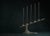 Omnia vanitas vanité 9 candelabra in patinated cast bronze by william guillon hand sculpted, dated and signed dimensions:...