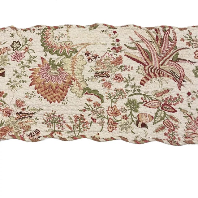 French Pierre Frey French Botanical Reversible Table Runner For Sale - Image 3 of 10