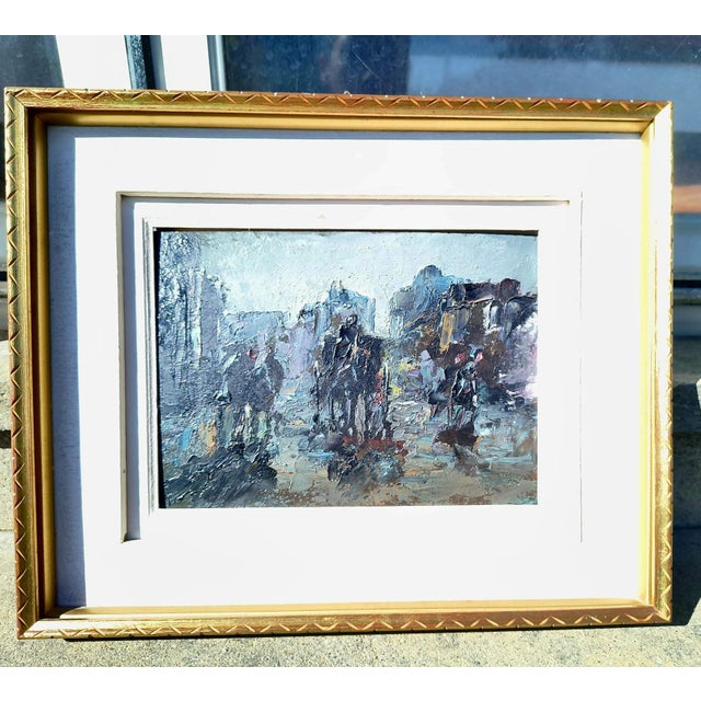 Henri Lachièze-Rey Caluire-et-Cuire, 1927 - Lyon, 1974 "Carriages Waiting on the Place de Pigalle". Oil on canvas 45 x 35...