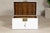 White Lacquered Trunk with Brass Hardware, Vintage Storage Chest For Sale In New York - Image 6 of 12