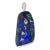Platinum Large Boulder Opal & Diamond Heavy Pendant For Sale