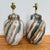 Cream Pair of Vintage Marbled Glaze Table Lamps in Sage, Cream & Taupe, Organic Modern - A Pair For Sale - Image 8 of 8
