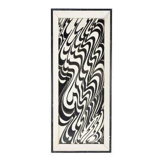1970s Black & White Abstract For Sale