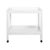 White Matthew Izzo Home Otis Fluted White Washed Oak Bar Cart With For Sale - Image 8 of 8