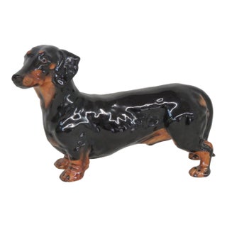 Royal Doulton Porcelain Hn1128 Dachshund Dog Figurine 4700b For Sale