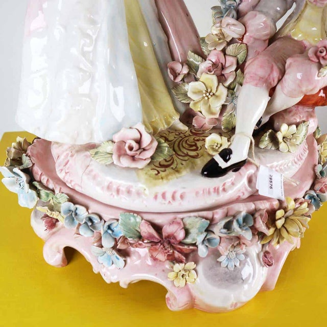 Large Vintage Italian Denrose Ceramic Figurine For Sale - Image 4 of 18