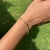 Modern Minimalist Bezel Set Diamond Tennis Bracelet in 14k Yellow Gold 7 Inches For Sale In New York - Image 6 of 16