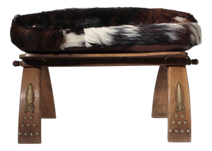 Cowhide Camel Saddle Stool, 1950