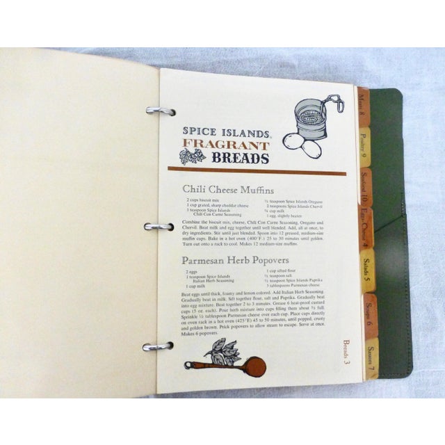 Plastic 1960s Vintage Spice Islands Recipe Folio Book For Sale - Image 7 of 12