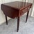 Wood Bombay Company Mahogany Drop-Leaf One-Drawer Side Tables | Federal Style End Tables, a Pair For Sale - Image 7 of 12