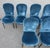 Blue Mid 20th Century Dessin Fournir Companies Set of 12 French Moderne Blue Velvet Upholstered Dining Chairs For Sale - Image 8 of 15