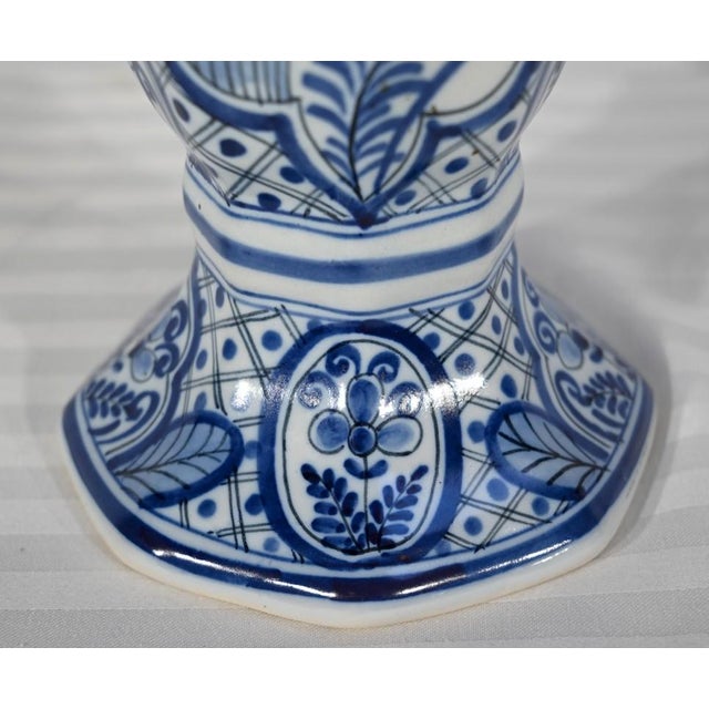 Early 20th Century Delft Earthenware Vases, 1890s, Set of 2 For Sale - Image 10 of 18