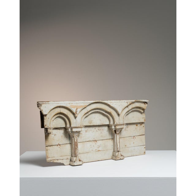 Early 19th Century France Neoclassical Antique White Wood Decorative Object For Sale - Image 11 of 15