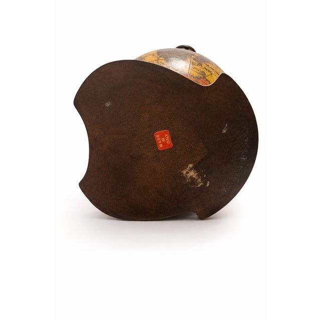 Wood Mid-Century Modern Italian Globe Trinket Box, 1950s For Sale - Image 7 of 8