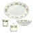 1990s 4-Piece Christmas “Holly” Porcelain Dinnerware Serving Hostess Set from Centurion Collection For Sale