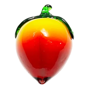 1950's Mid-Century Murano Hand Blown Italian Glass Peach