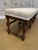 Antique White Newly Upholstered English Bench For Sale - Image 8 of 8