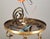 Mid 20th Century Restored Frosted Etched Glass Bowl Brass Chain Pendant Light For Sale - Image 12 of 12