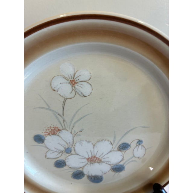 Mid 20th Century Mid 20th Century Hearthside Water Colors Japanese Stoneware Salad Plates, Set of 4 For Sale - Image 5 of 9