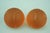 Orange Orange Sandblasted Murano Glass Tennis Balls Paperweights from La Murrina, Italy, 1970s, Set of 2 For Sale - Image 8 of 18