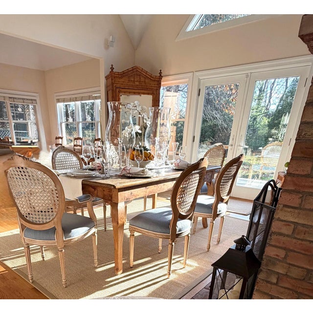 Italian Neoclassical Cane Back Chairs, Set of 6 For Sale - Image 13 of 14