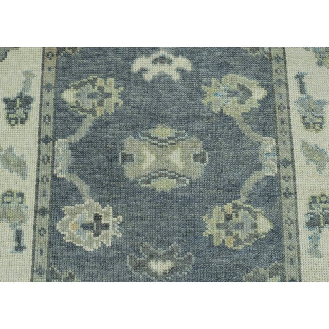 Turkish Oushak Rug 3'11" x 7'10" #18082 For Sale In Houston - Image 6 of 8