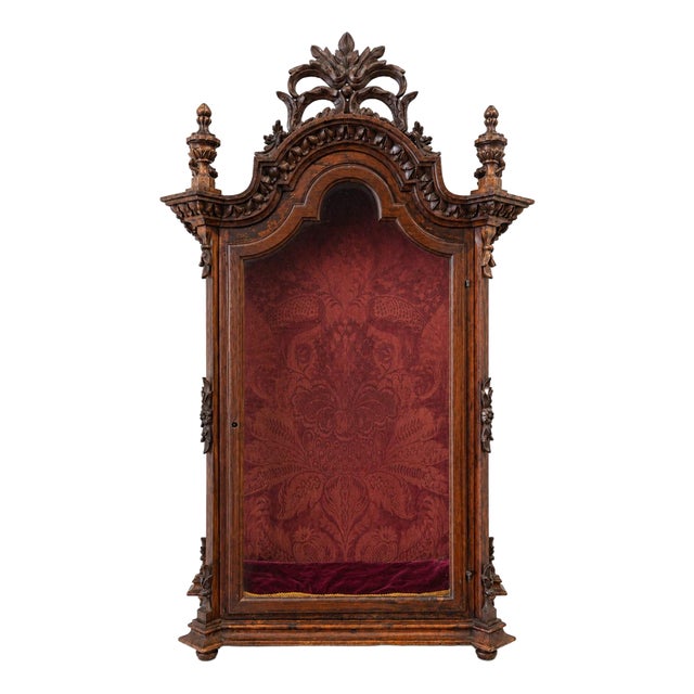 Oratory of Quenn Mary in Wood and Glass, 19th Century For Sale